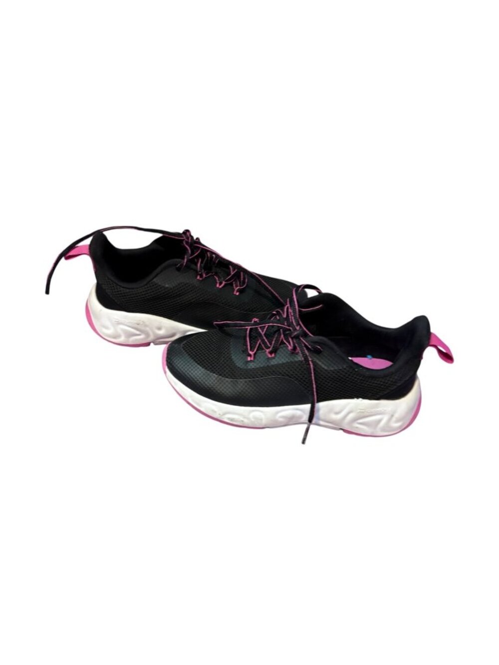 All in Motion Girls Size 3 Athletic Sneakers – Black & Pink – Lightweight Runnin